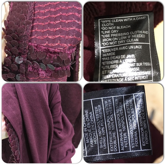 NWT Sequins! BB Dakota Sheath Raspberry Red Matte & Sequins Dress, Sz.M - Picture 9 of 10